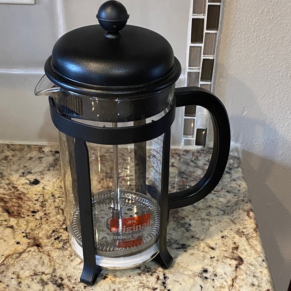 Bodum Other - Bodum Black French Press Coffee Maker - Clear Glass